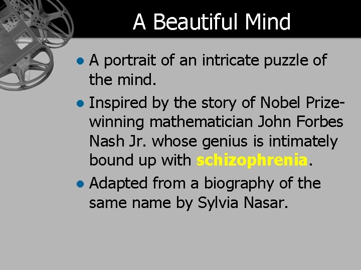 A Beautiful Mind A portrait of an intricate puzzle of the mind. l Inspired