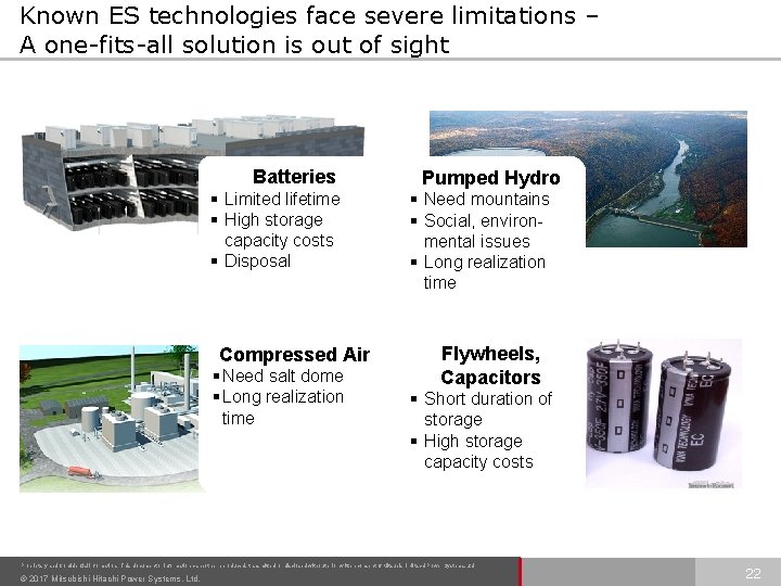Known ES technologies face severe limitations – A one-fits-all solution is out of sight