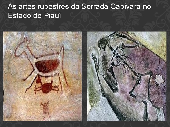 As artes rupestres da Serrada Capivara no Estado do Piauí 