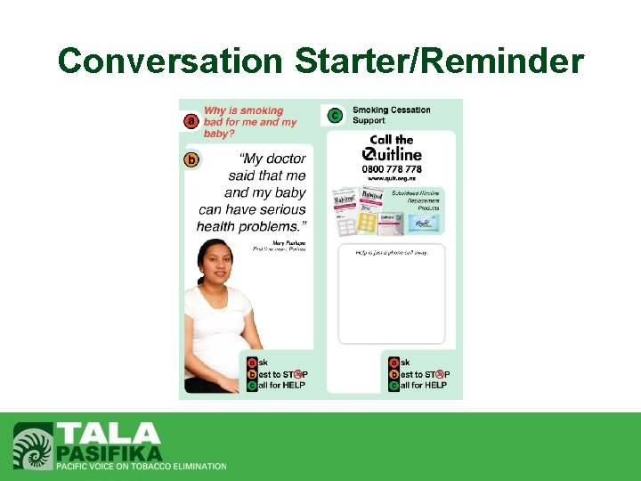 Conversation Starter/Reminder 