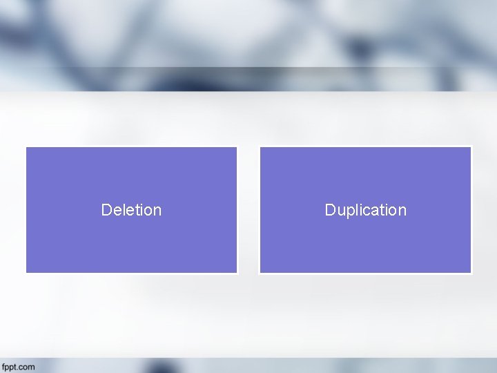 Deletion Duplication 