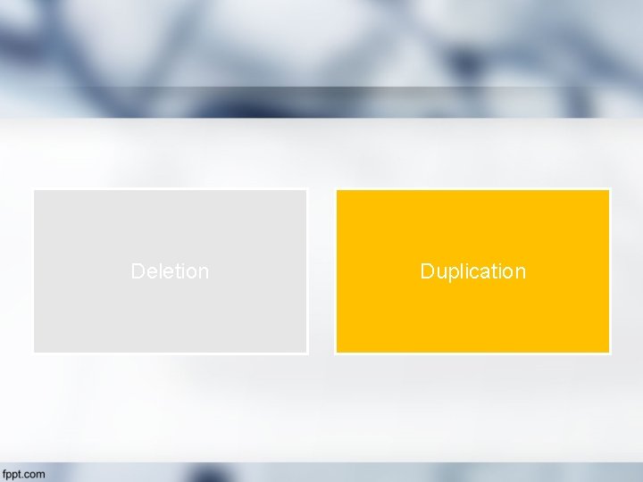 Deletion Duplication 