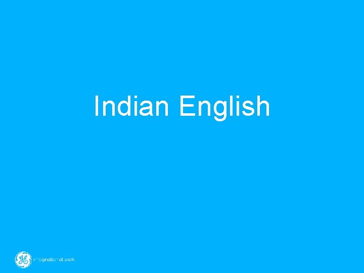 Indian English 