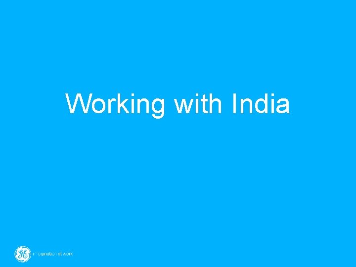 Working with India 