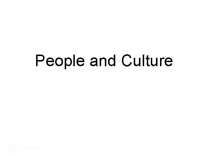 People and Culture 
