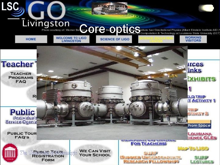 Core optics MAP Fall Meeting – Canton MS, Nov. 3 rd, 2007 LIGO-G 070633
