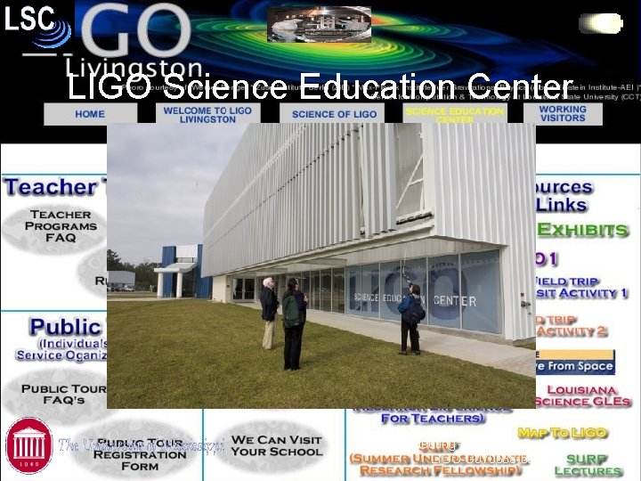 LIGO Science Education Center MAP Fall Meeting – Canton MS, Nov. 3 rd, 2007