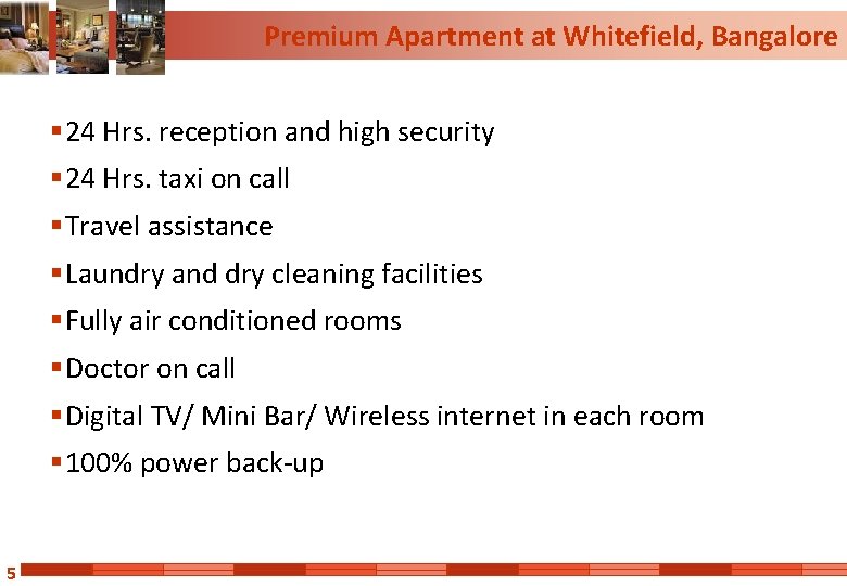 Premium Apartment at Whitefield, Bangalore § 24 Hrs. reception and high security § 24