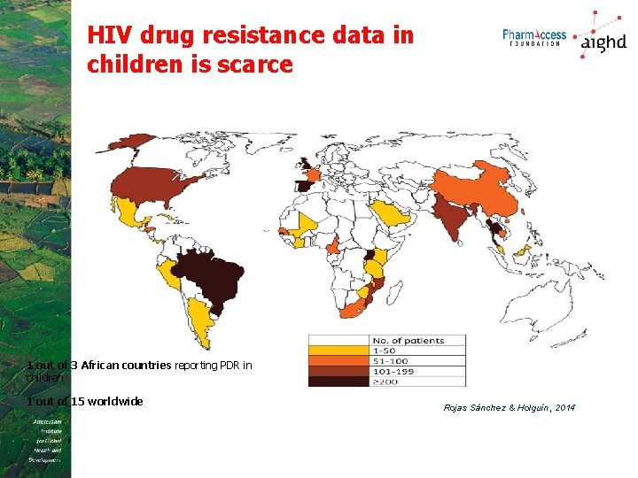 HIV drug resistance data in children is scarce 1 out of 3 African countries