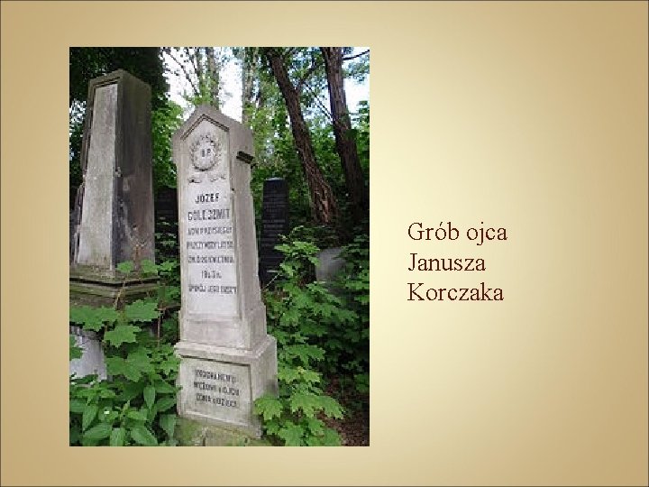 Grób ojca Janusza Korczaka 