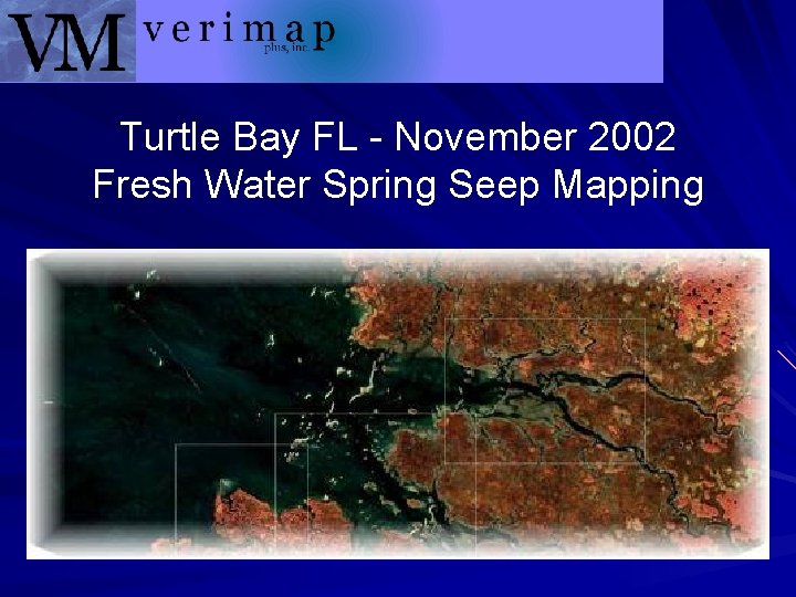 Turtle Bay FL - November 2002 Fresh Water Spring Seep Mapping 
