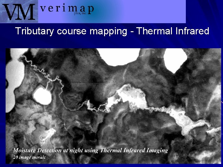 Tributary course mapping - Thermal Infrared 