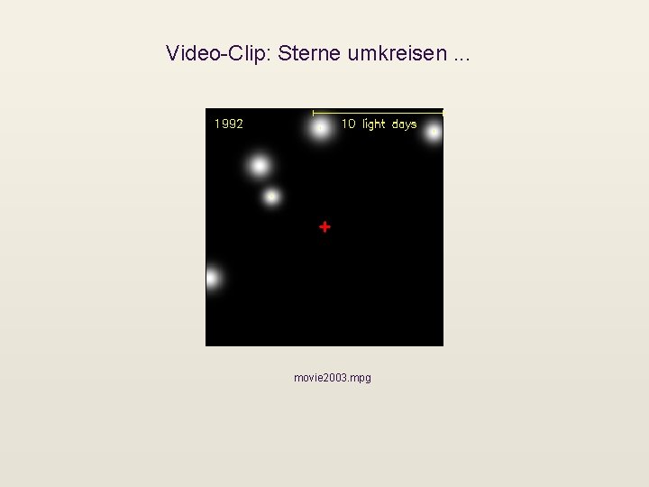 Video-Clip: Sterne umkreisen. . . movie 2003. mpg 