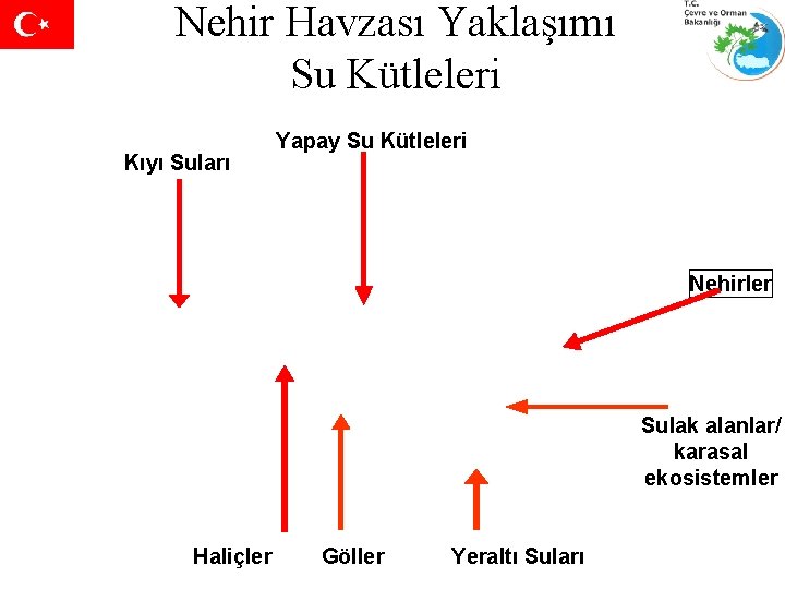 Nehir Havzası Yaklaşımı Su Kütleleri Kıyı Suları Yapay Su Kütleleri Nehirler Sulak alanlar/ karasal