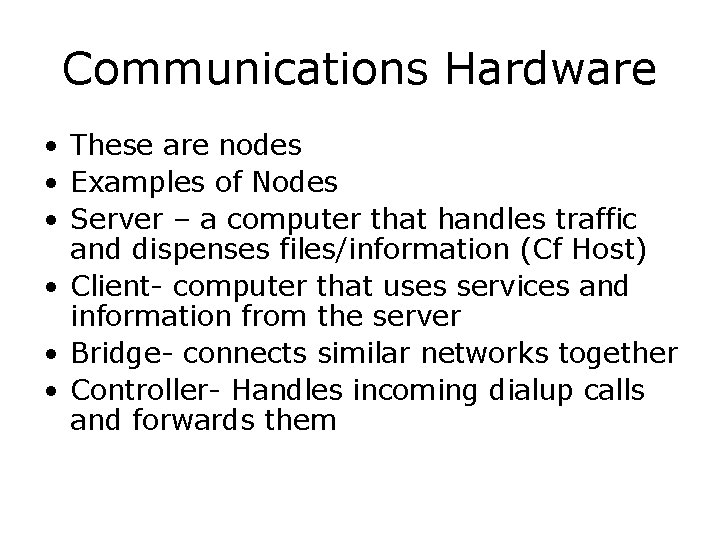 Computer Network Compiled by GF Kalumuna January 2014
