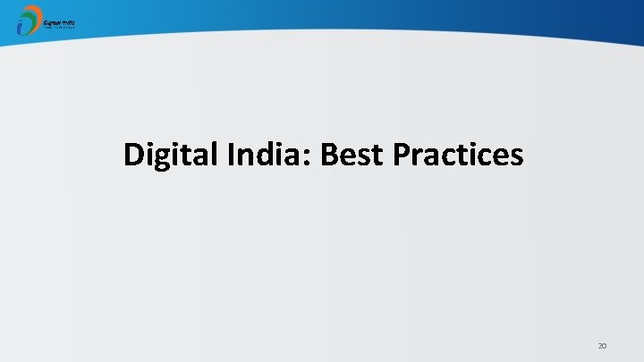 Digital India: Best Practices 20 