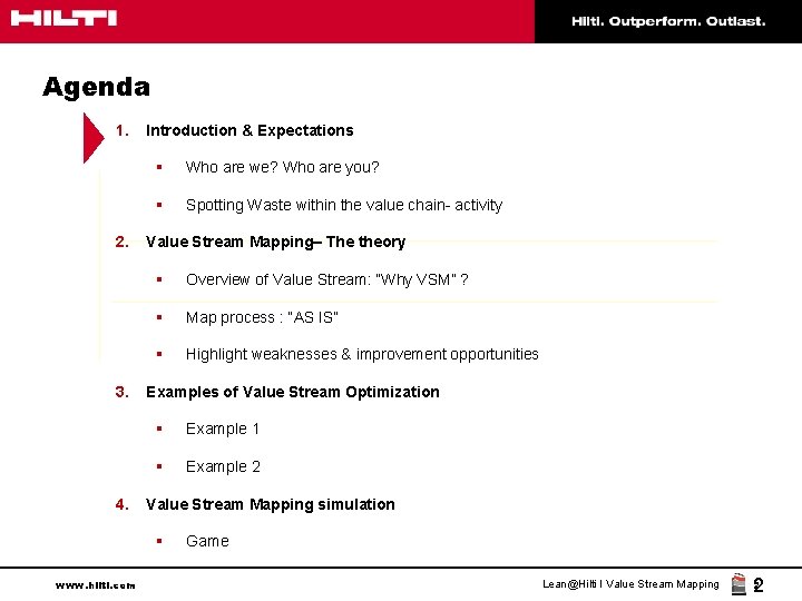 Agenda 1. 2. 3. 4. Introduction & Expectations § Who are we? Who are