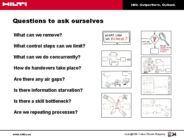 Questions to ask ourselves What can we remove? What control steps can we limit?