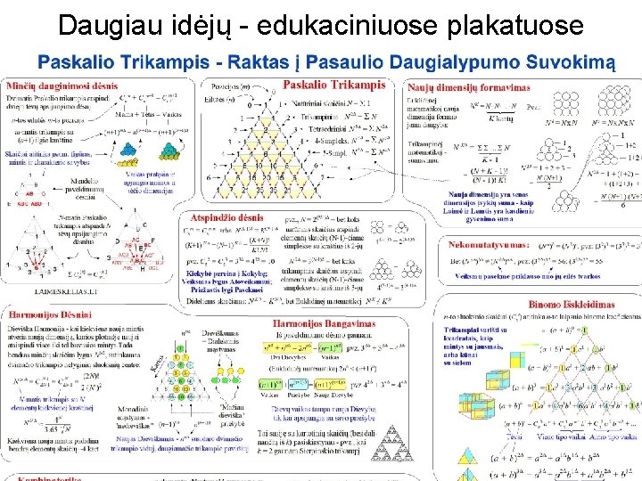 Daugiau idėjų - edukaciniuose plakatuose 