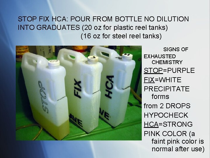 STOP FIX HCA: POUR FROM BOTTLE NO DILUTION INTO GRADUATES (20 oz for plastic