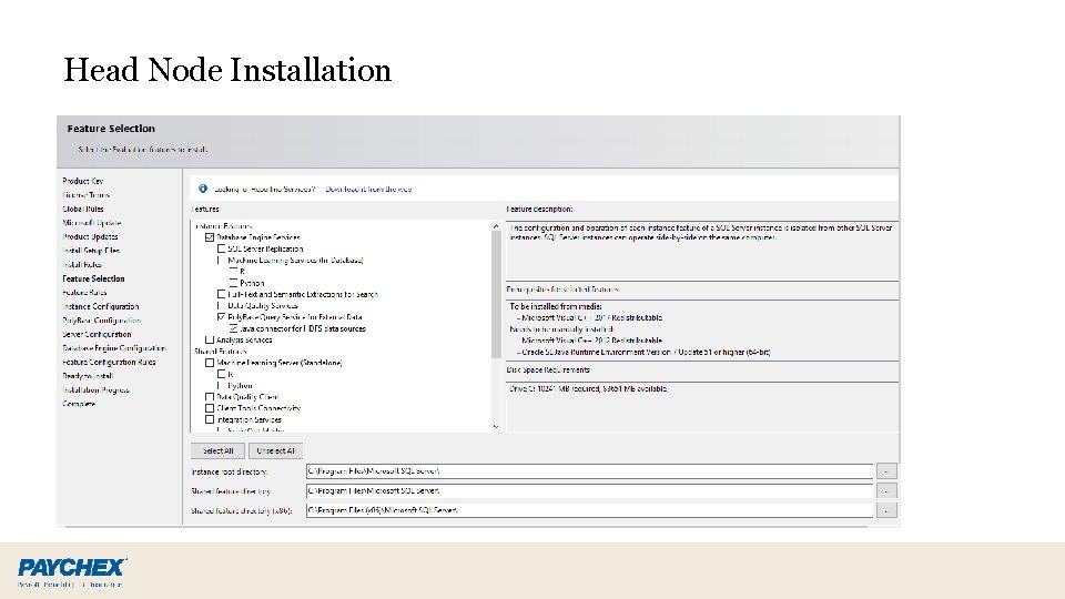 Head Node Installation Head Node Installation