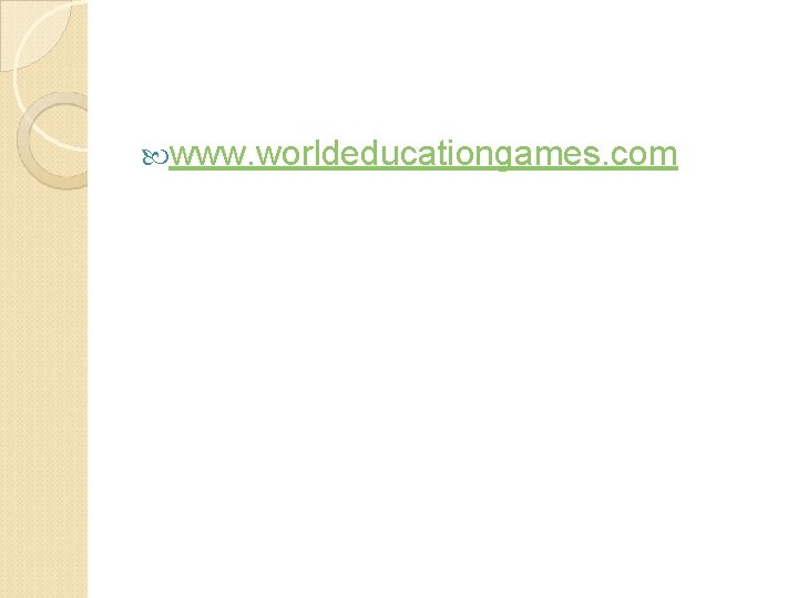  www. worldeducationgames. com 