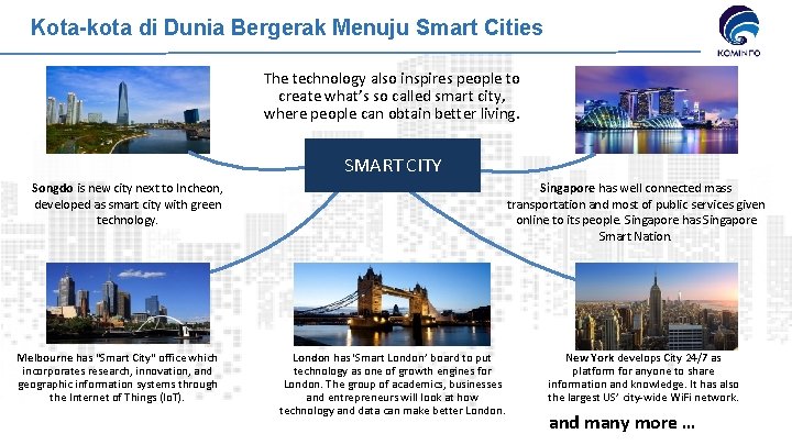 Kota-kota di Dunia Bergerak Menuju Smart Cities The technology also inspires people to create
