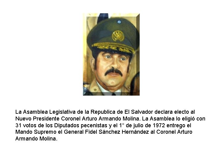 La Asamblea Legislativa de la Republica de El Salvador declara electo al Nuevo Presidente