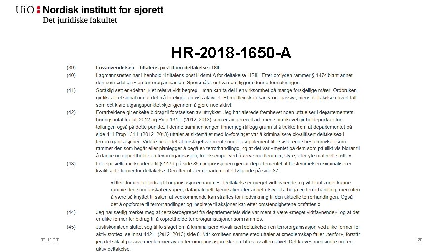 HR-2018 -1650 -A 02. 11. 2020 20 