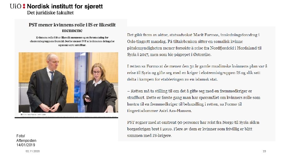 Foto/ Aftenposten 14/01/2019 02. 11. 2020 23 