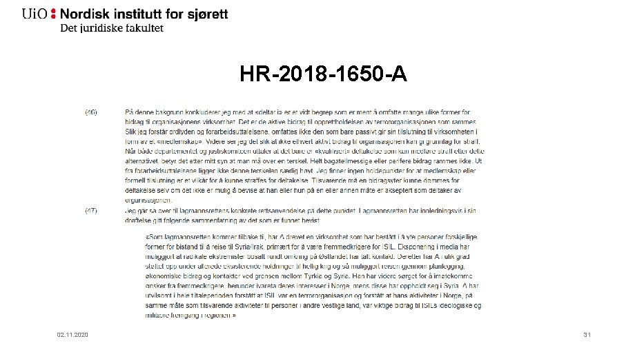 HR-2018 -1650 -A 02. 11. 2020 31 