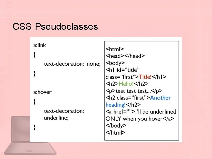 CSS Pseudoclasses 