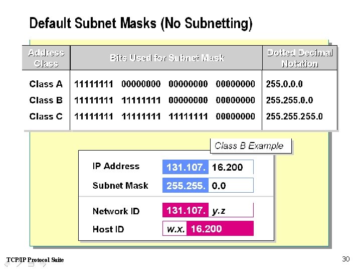 TCP/IP Protocol Suite 30 