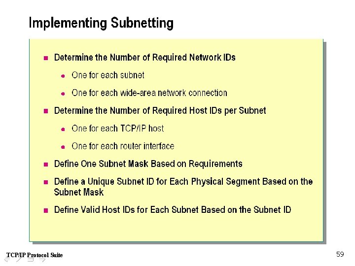 TCP/IP Protocol Suite 59 