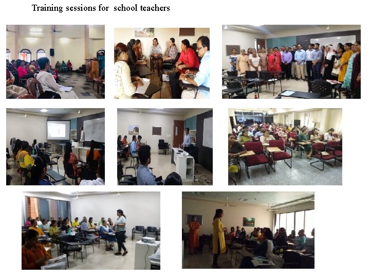 Training sessions for school teachers 