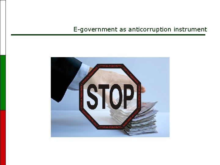 E-government as anticorruption instrument 