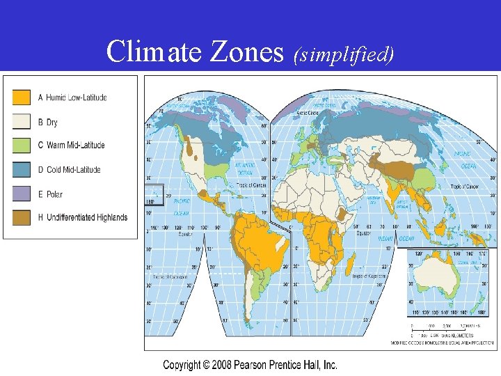 Climate Zones (simplified) 