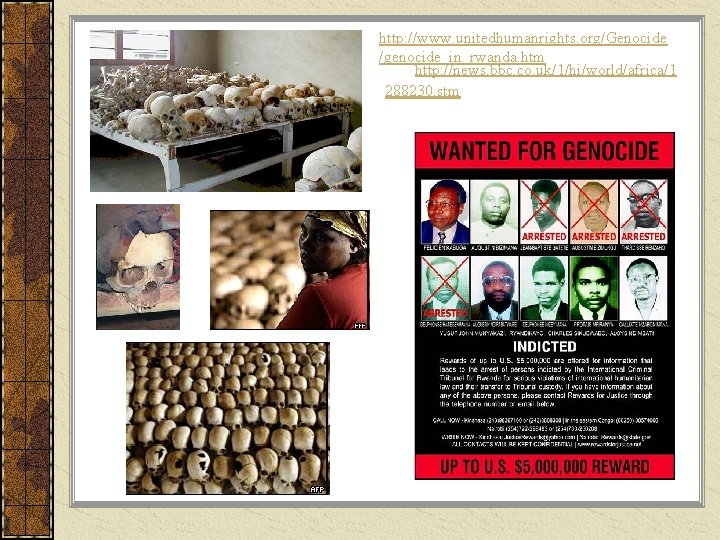 http: //www. unitedhumanrights. org/Genocide /genocide_in_rwanda. htm http: //news. bbc. co. uk/1/hi/world/africa/1 288230. stm 