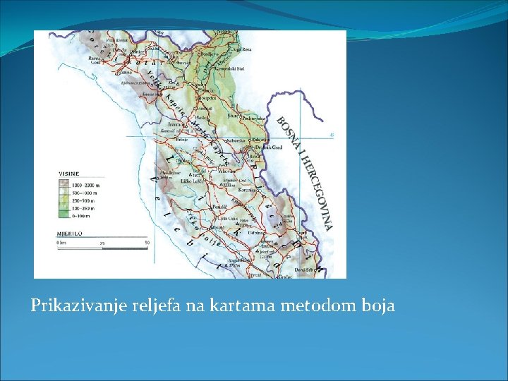 Prikazivanje reljefa na kartama metodom boja 