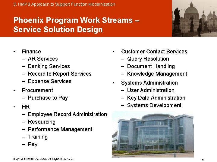 3. HMPS Approach to Support Function Modernization Phoenix Program Work Streams – Service Solution