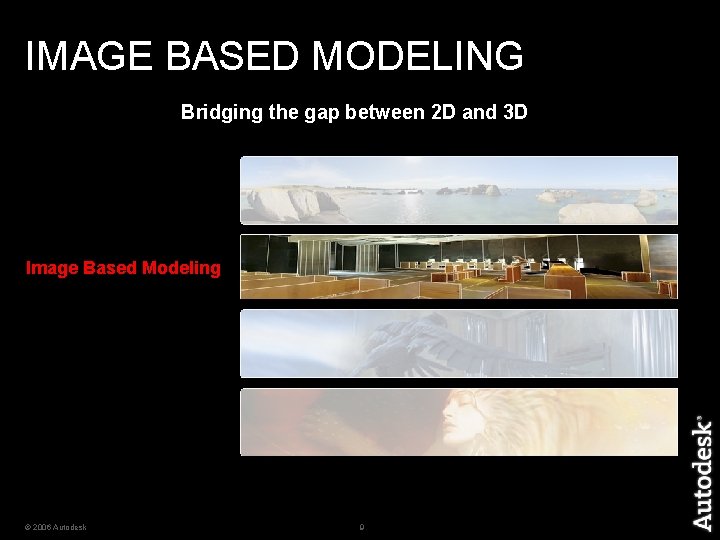 IMAGE BASED MODELING Bridging the gap between 2 D and 3 D Image Based