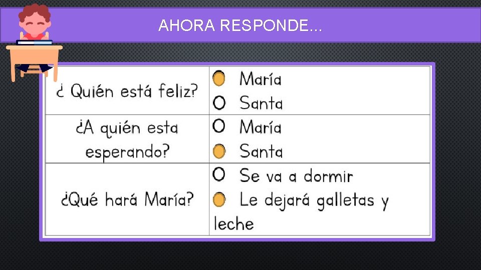 AHORA RESPONDE. . . 