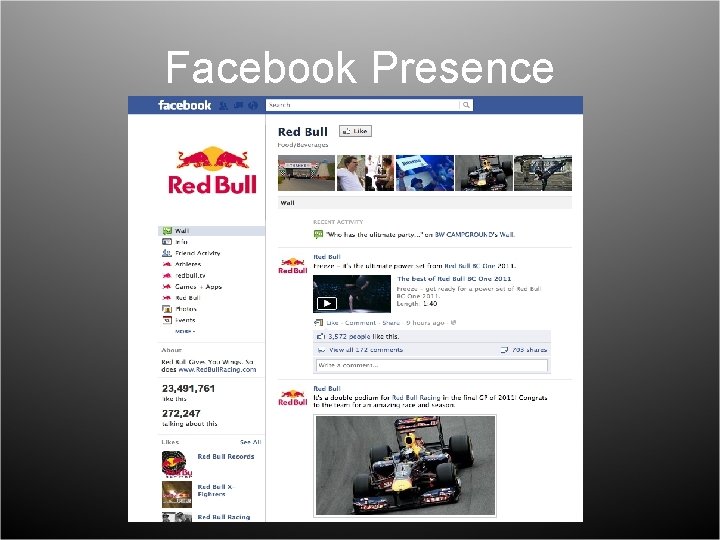 Facebook Presence 