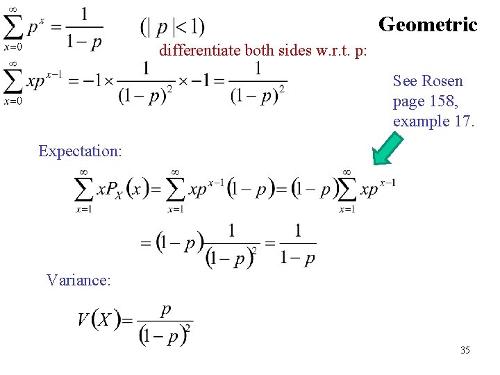 Geometric differentiate both sides w. r. t. p: See Rosen page 158, example 17.