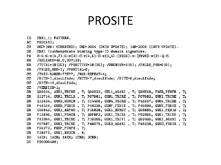 PROSITE 