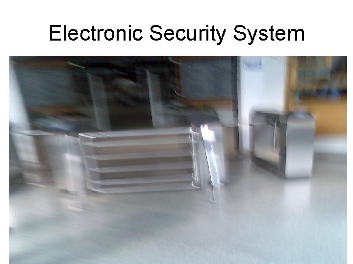 Electronic Security System 