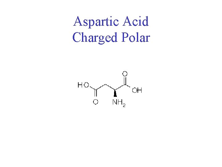 Aspartic Acid Charged Polar 