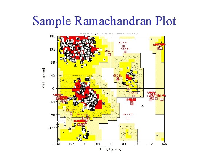 Sample Ramachandran Plot 