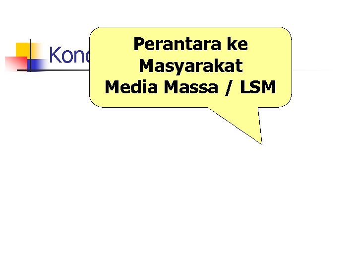 Perantara ke Kondisi Nyata Masyarakat Media Massa / LSM 