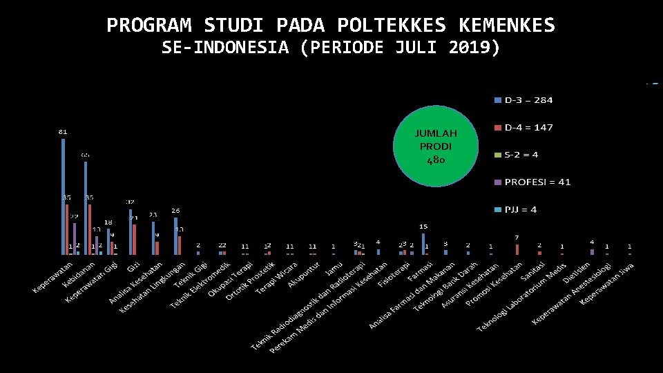 PROGRAM STUDI PADA POLTEKKES KEMENKES SE-INDONESIA (PERIODE JULI 2019) JUMLAH PRODI 480 